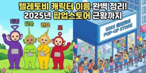텔레토비 캐릭터 이름 완벽 정리! 2025년 팝업스토어 근황까지