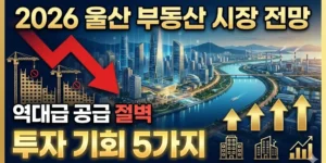 2026년 울산 부동산 시장 전망: 역대급 공급 절벽이 가져올 투자 기회 5가지