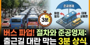 버스 파업 절차와 준공영제, 출근길 대란 막는 3분 상식