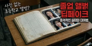 사진 없는 초등학교 앨범? 졸업 앨범 딥페이크 충격적인 실태와 대처법