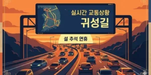 설 추석 연휴 귀성길 실시간 교통상황 바로가기