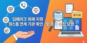 딥페이크 피해 지원 원스톱 연계 기관 확인 및 증거 수집 요령