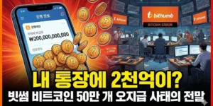 내 통장에 2천억이? 빗썸 비트코인 50만 개 오지급 사태의 전말