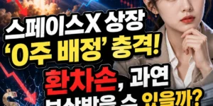 스페이스X 상장 ‘0주 배정’ 충격! 환차손, 과연 보상받을 수 있을까? (금감원 대응 가이드)