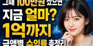 전원주 하이닉스, 그때 100만원 샀으면 지금 얼마? 1억까지 금액별 수익률 총정리